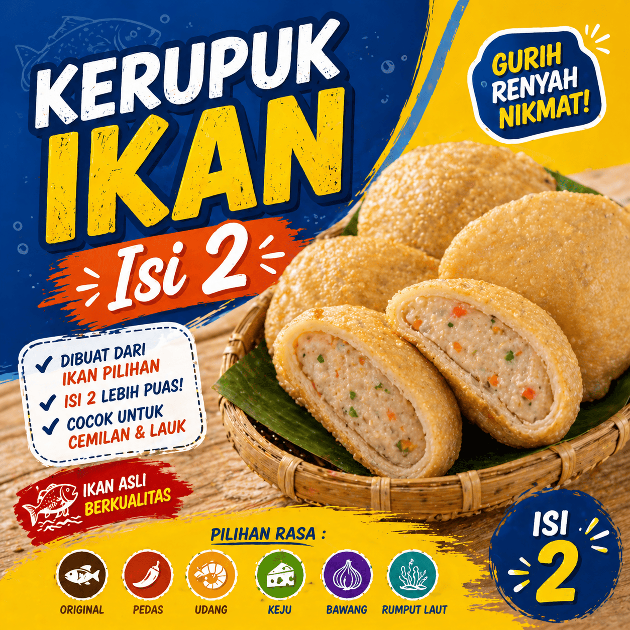 Kerupuk Ikan Isi 2 – Warmindo Abang Adek